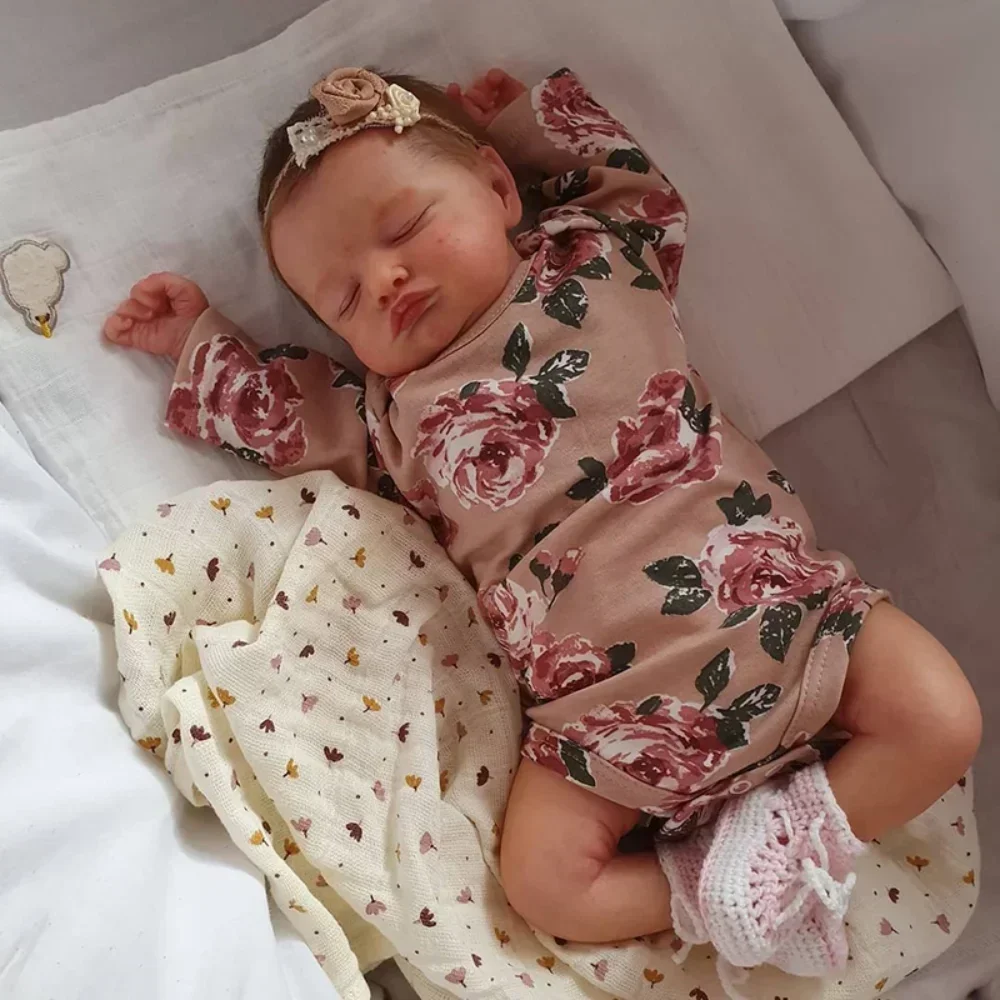Reborn Baby Doll Silicone Realistic - 49CM Full Body Vinyl Silicone Reborn