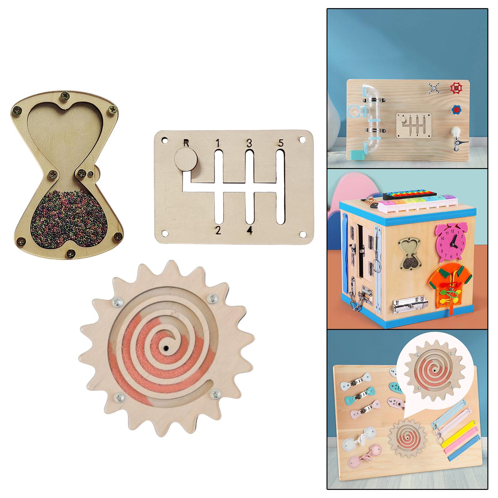 Montessori Busy Board Accessor - Montessori Wooden Busy Board Toddler ulasan dan harga
