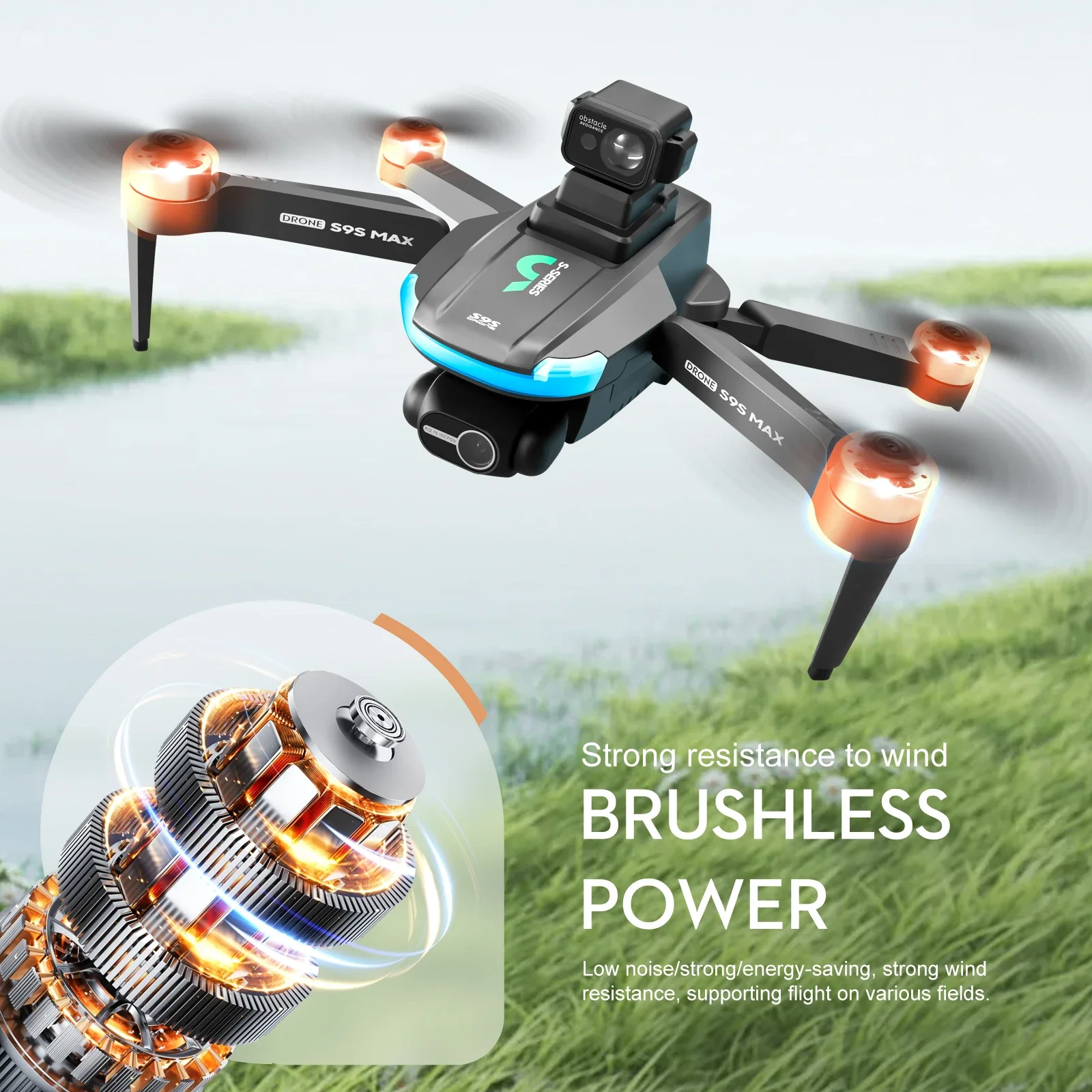 NEW S9S MAX MINI Drone 4K 2-Ax - Fpv Brushless Rc Drone 4K ulasan dan harga