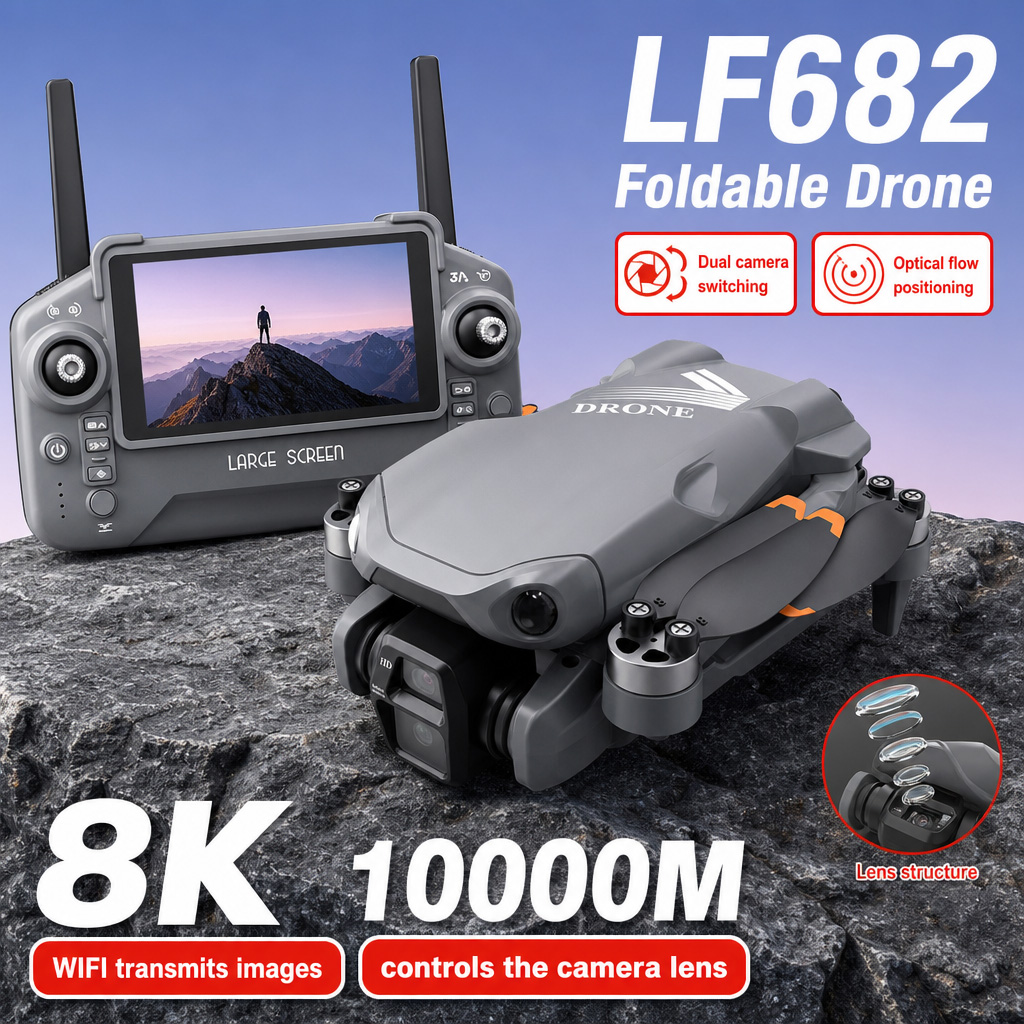 Aerial Photo LF682 Drone 8K HD - Fpv Brushless Rc Drone 4K ulasan dan harga