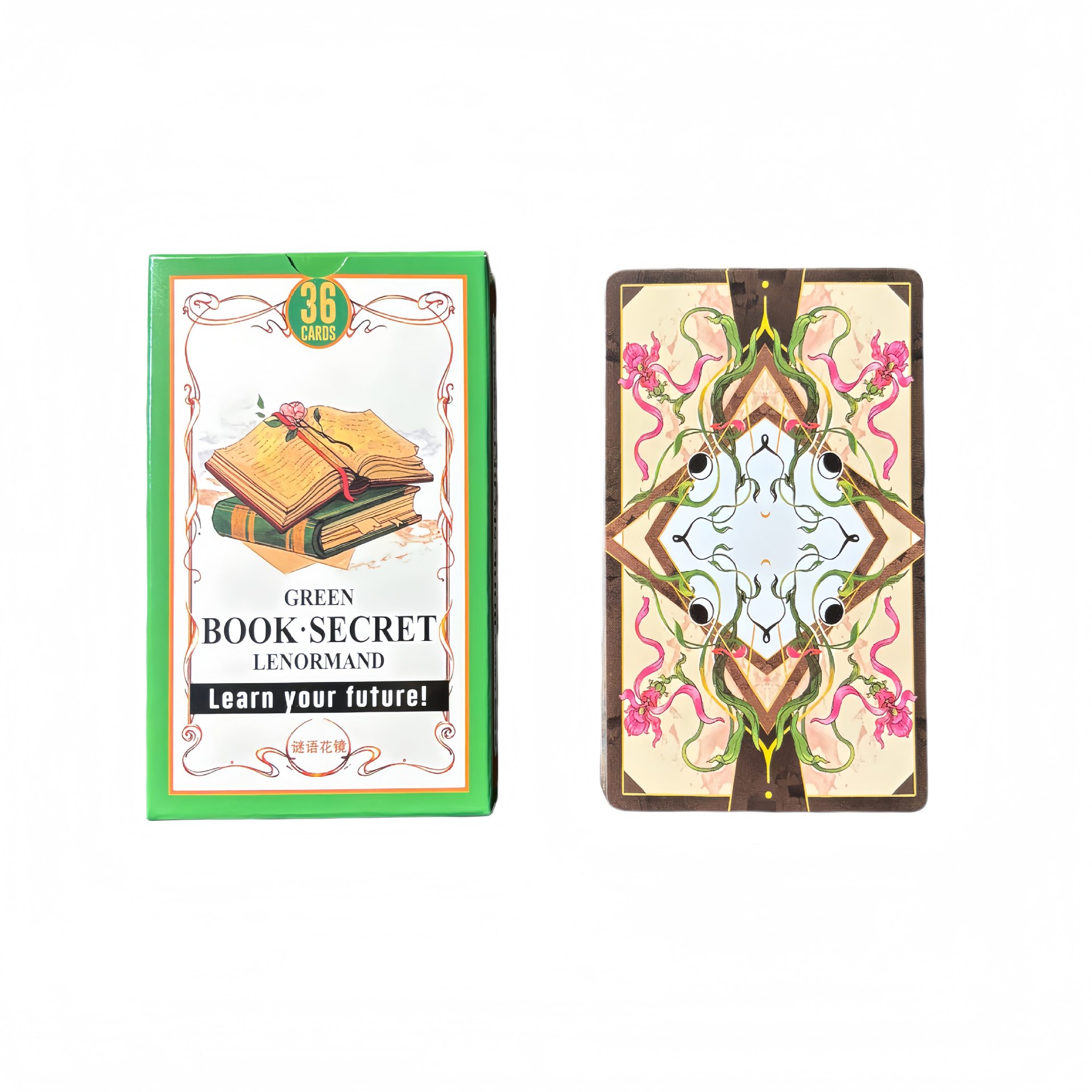 Green Book Secret Lenormand Or - Tarot Cards Deck With Guidebook ulasan dan harga