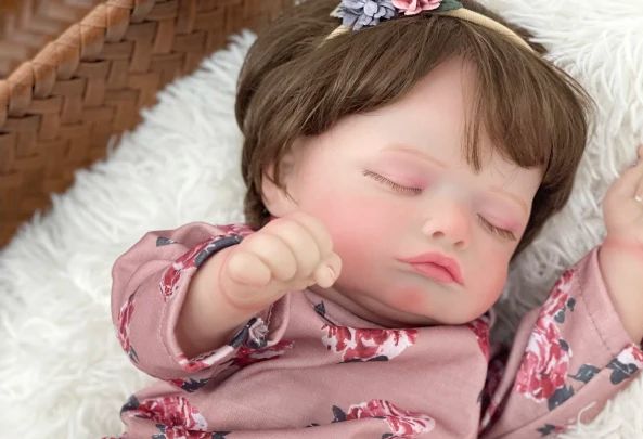49CM Full Body Vinyl Silicone  - Reborn Baby Doll Silicone Realistic ulasan dan harga