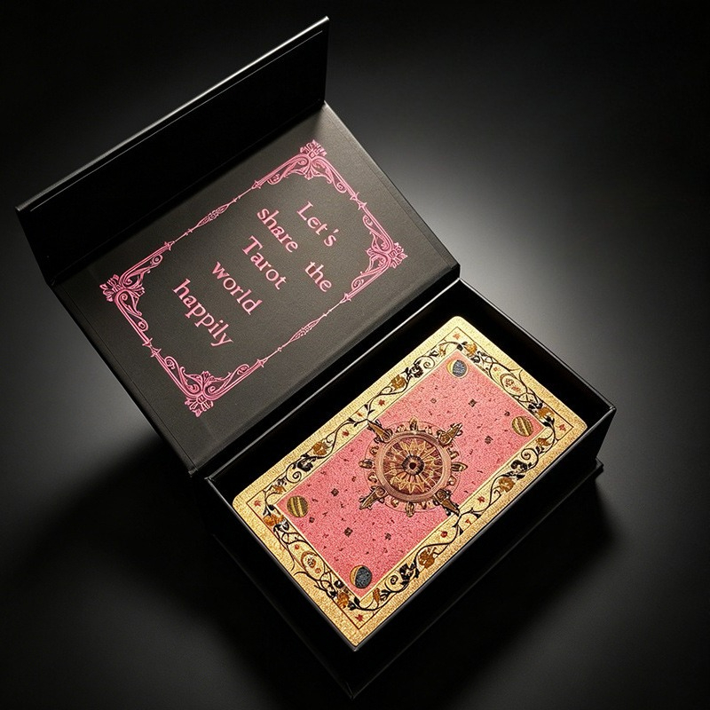 Pink & Rose Gold Classic Tarot - Tarot Cards Deck With Guidebook ulasan dan harga
